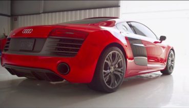 Audi R8 with Iron Man 3