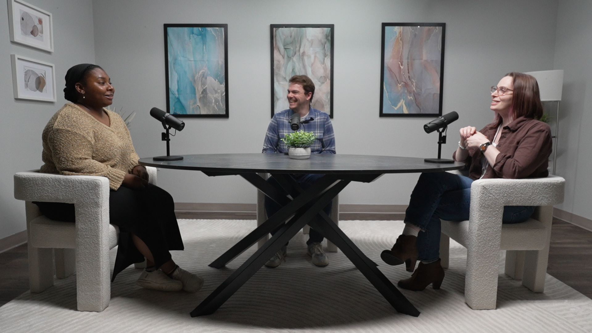 Podcast Studio Clean Cuts can record video podcasts in our Washington DC studio.